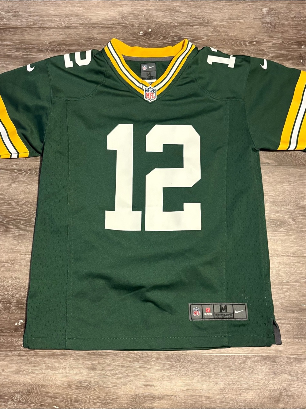Nike On Field Youth M Green Bay Packers #12 Aaron Rodgers NFL Football Jersey